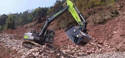 国产挖机破碎现场视频,高效作业，见证中国制造实力